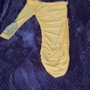 One shoulder snake dress